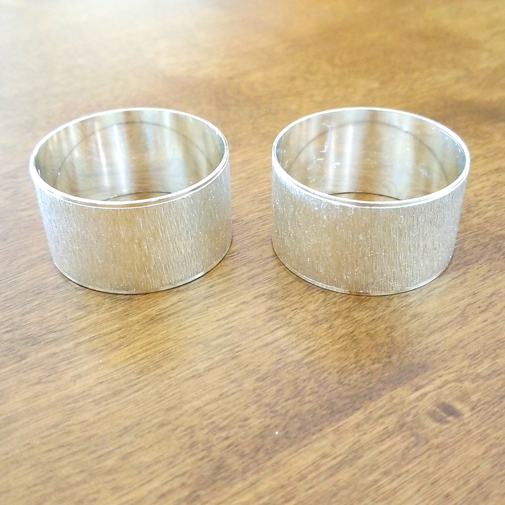 2 Silver Napkin Rings